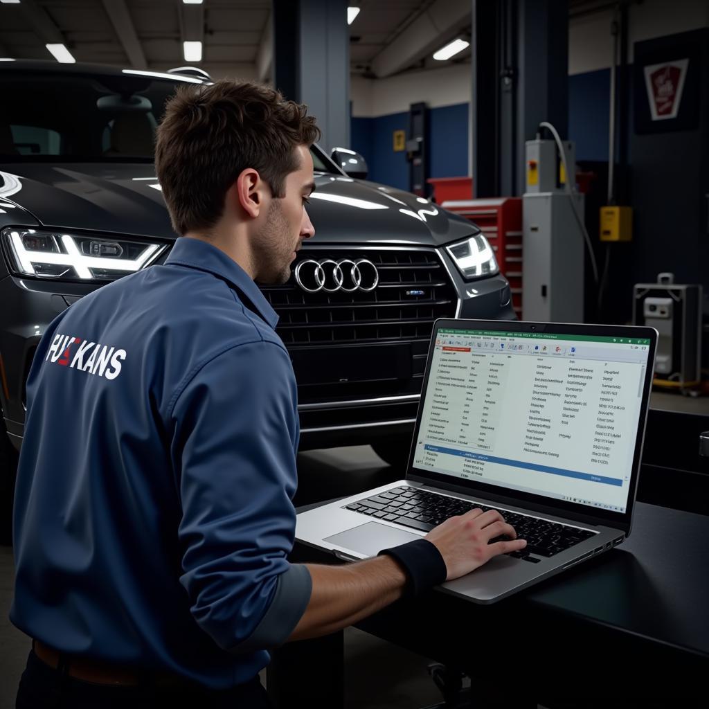 Performing a Diagnostic Scan on an Audi Q7 using VCDS