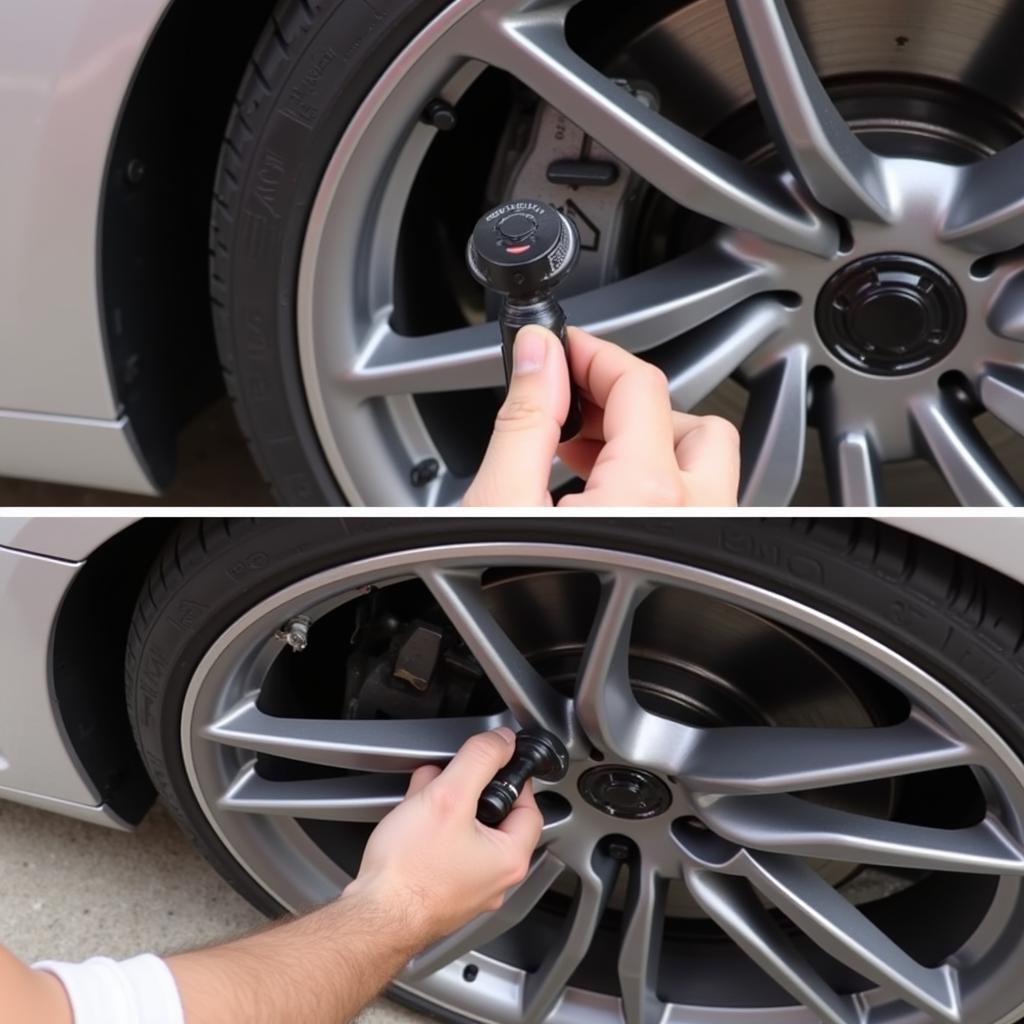 Replacing a TPMS Sensor on an Audi R8