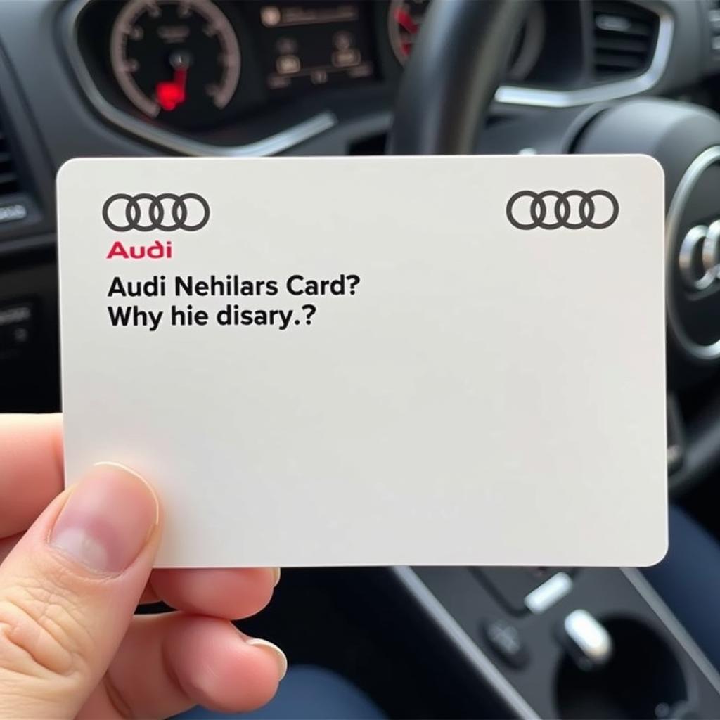 Audi Radio Code Card