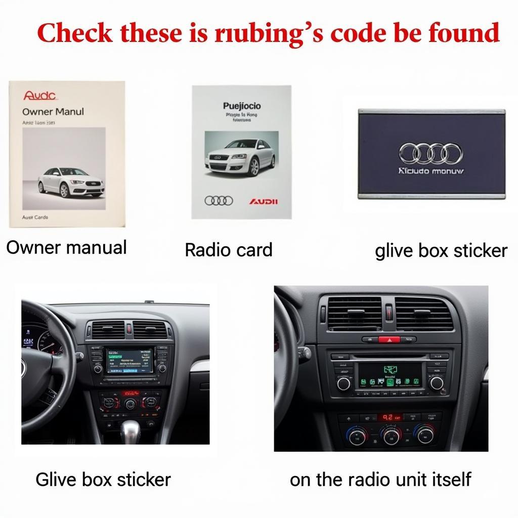 Finding Your Audi Radio Code