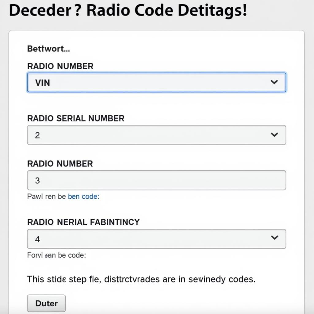 Using an online service to retrieve the Audi radio code