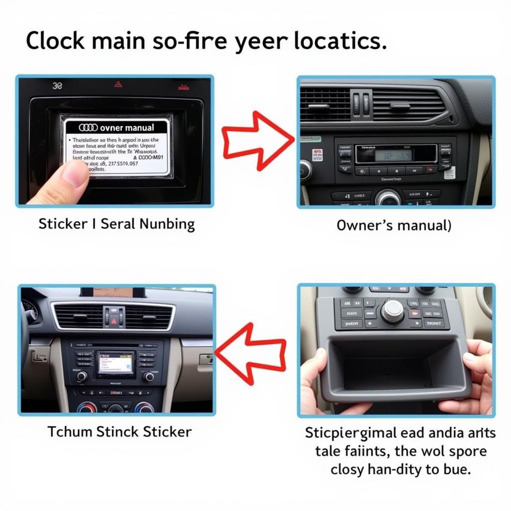 Locating the Audi Radio Serial Number