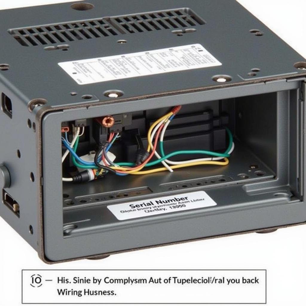 Removing the Audi radio unit to locate the serial number