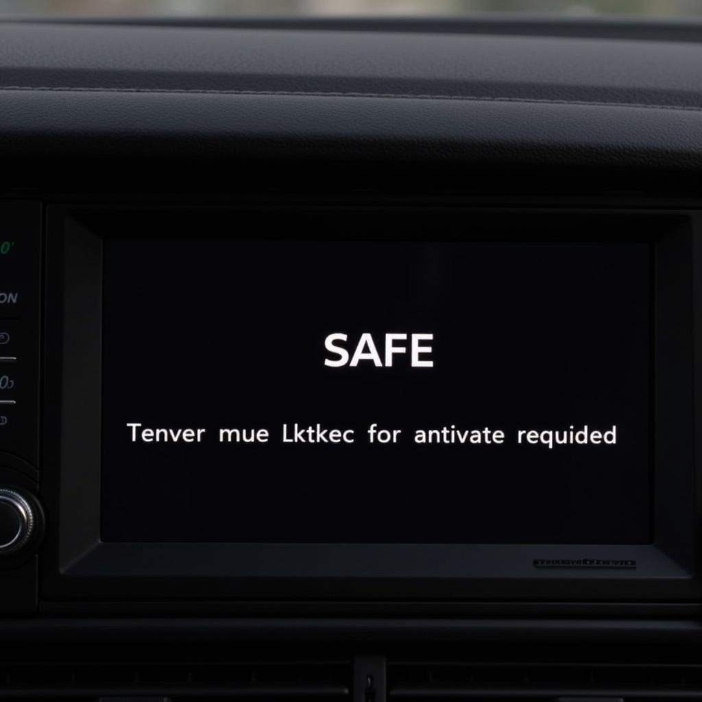 Audi Radio Displaying SAFE Mode