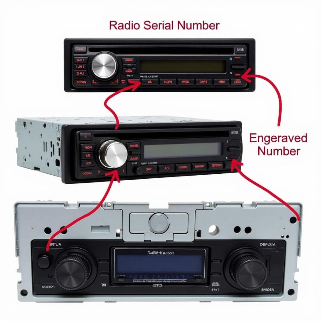 Audi Radio Serial Number Location on the Radio Unit