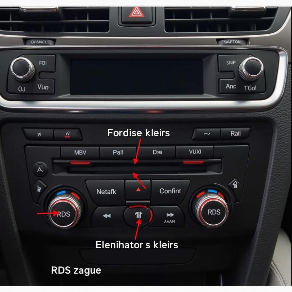 Audi RNS-D Code Entry Buttons