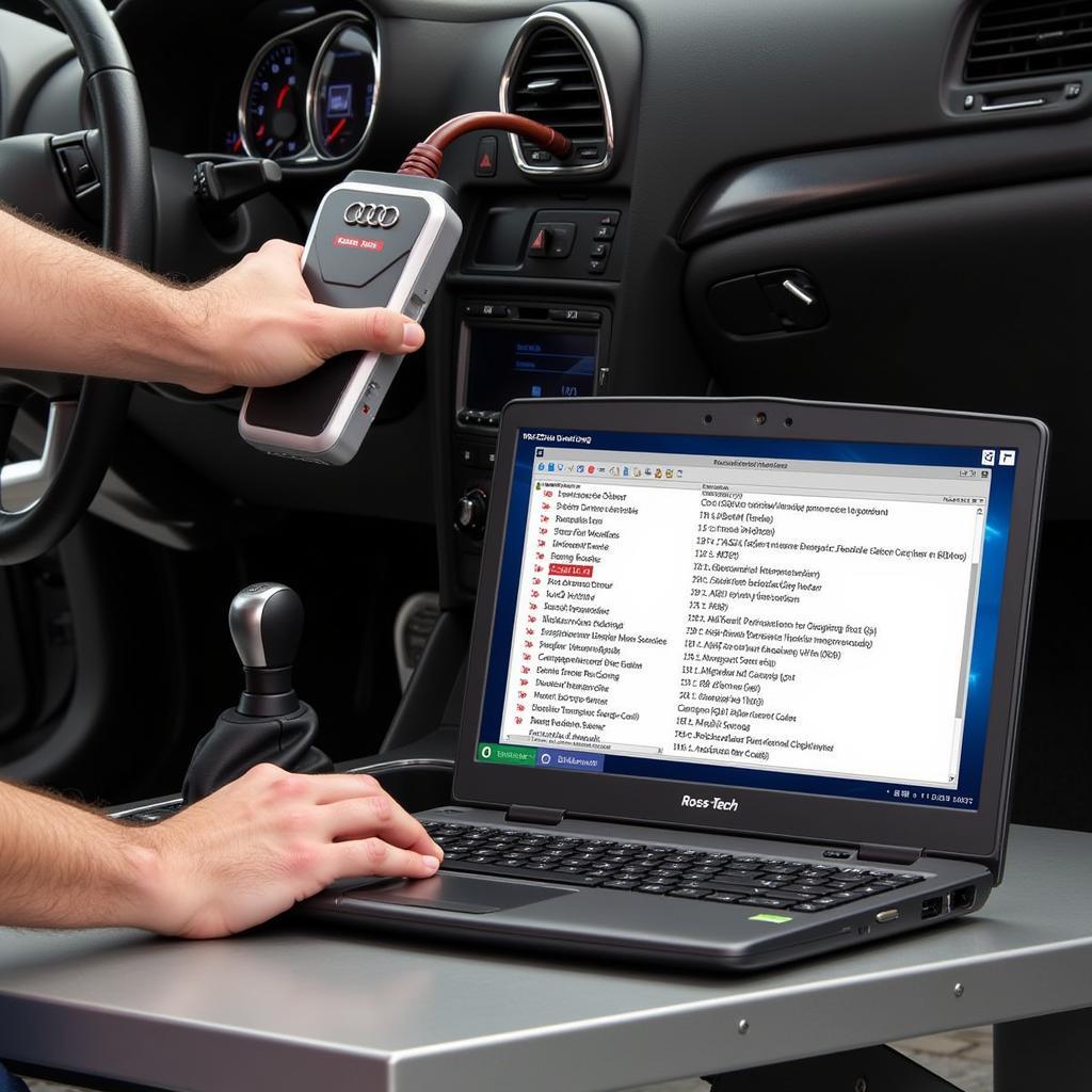 Audi Ross Tech Code Scan Process