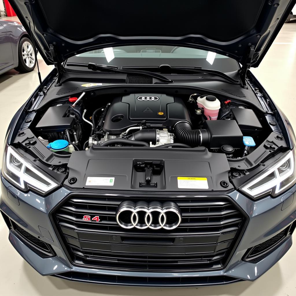 Audi S4 Engine Bay Overview