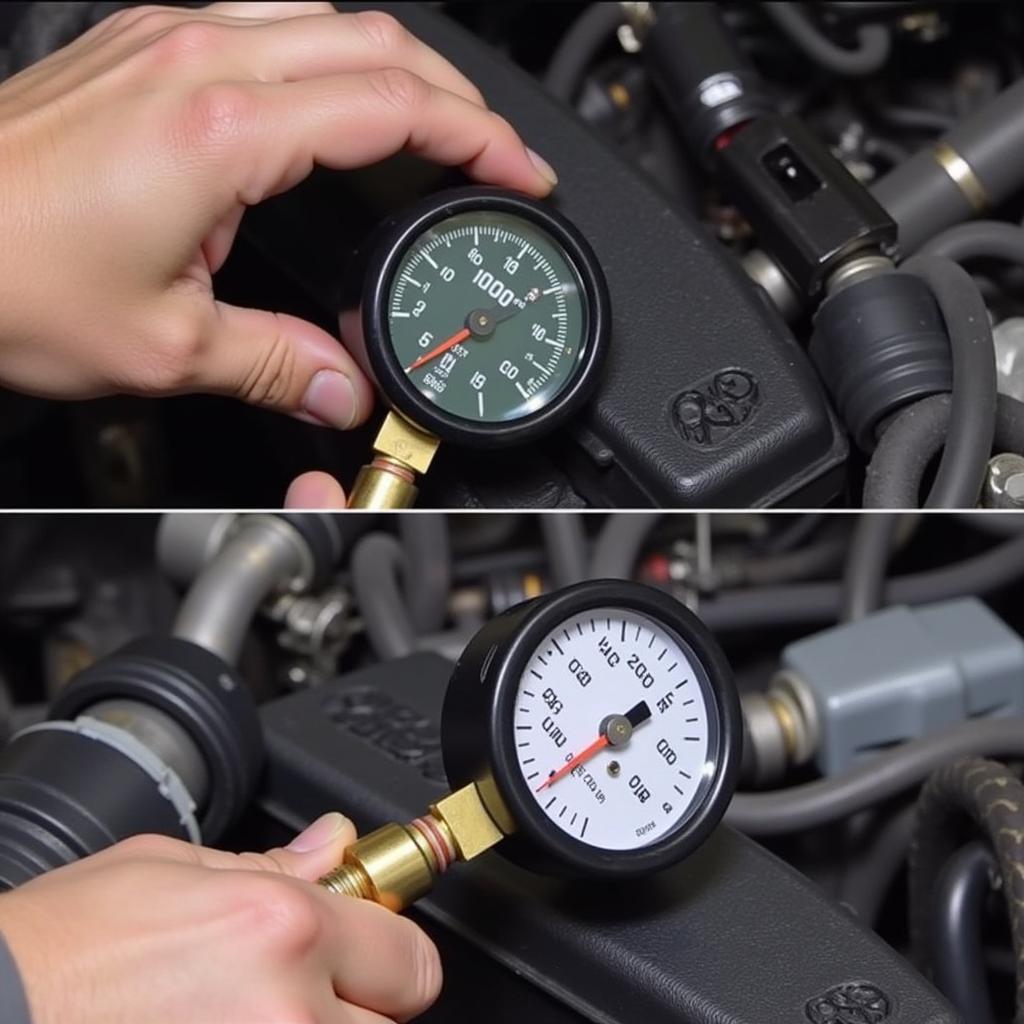 Audi S4 V8 AC System Pressure Test Using Manifold Gauges