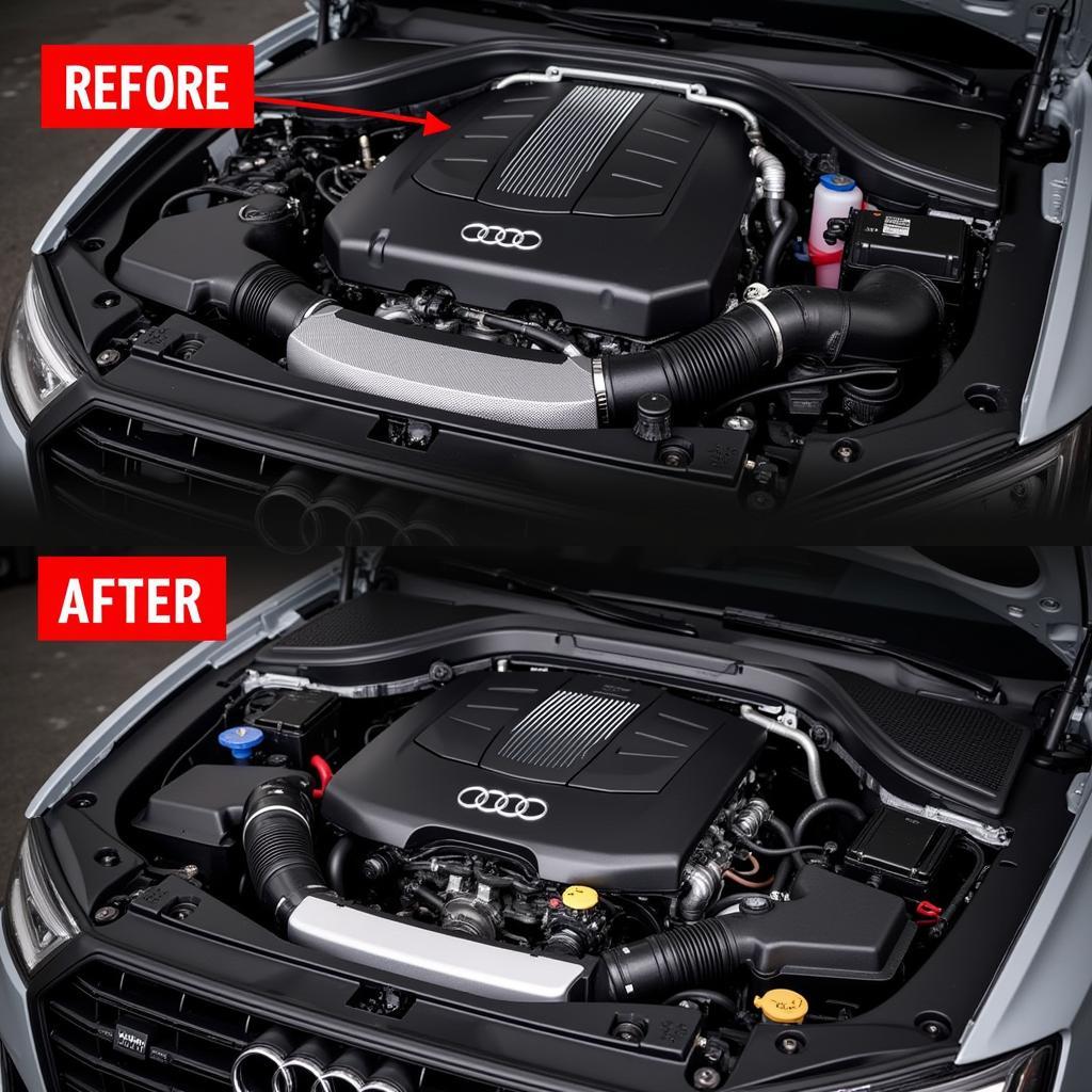 Audi SQ7 Engine Repair Completed View