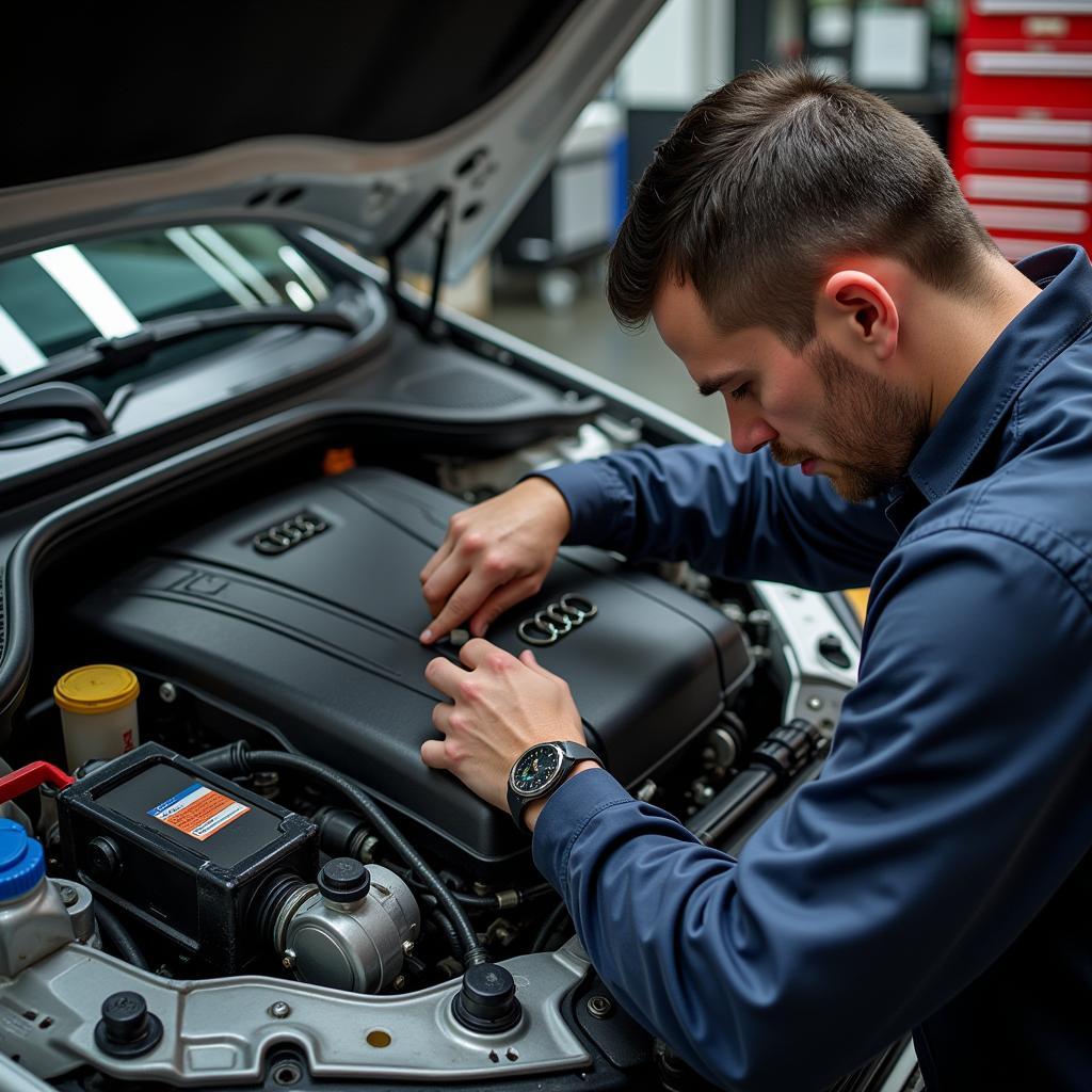 Audi UR Quattro Mechanic Working