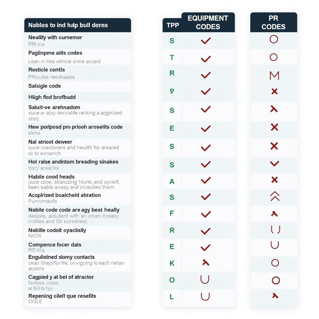 Audi Vehicle vs. Equipment Codes