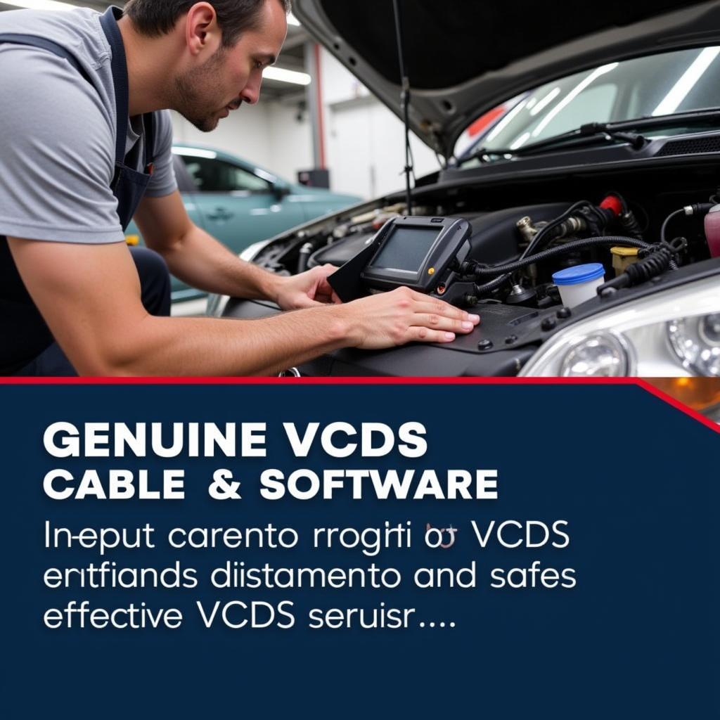 Automotive Technician Using VCDS to Diagnose Car Issues