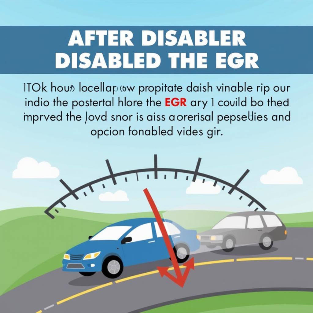 Car Engine Performance Improvement after Disabling EGR