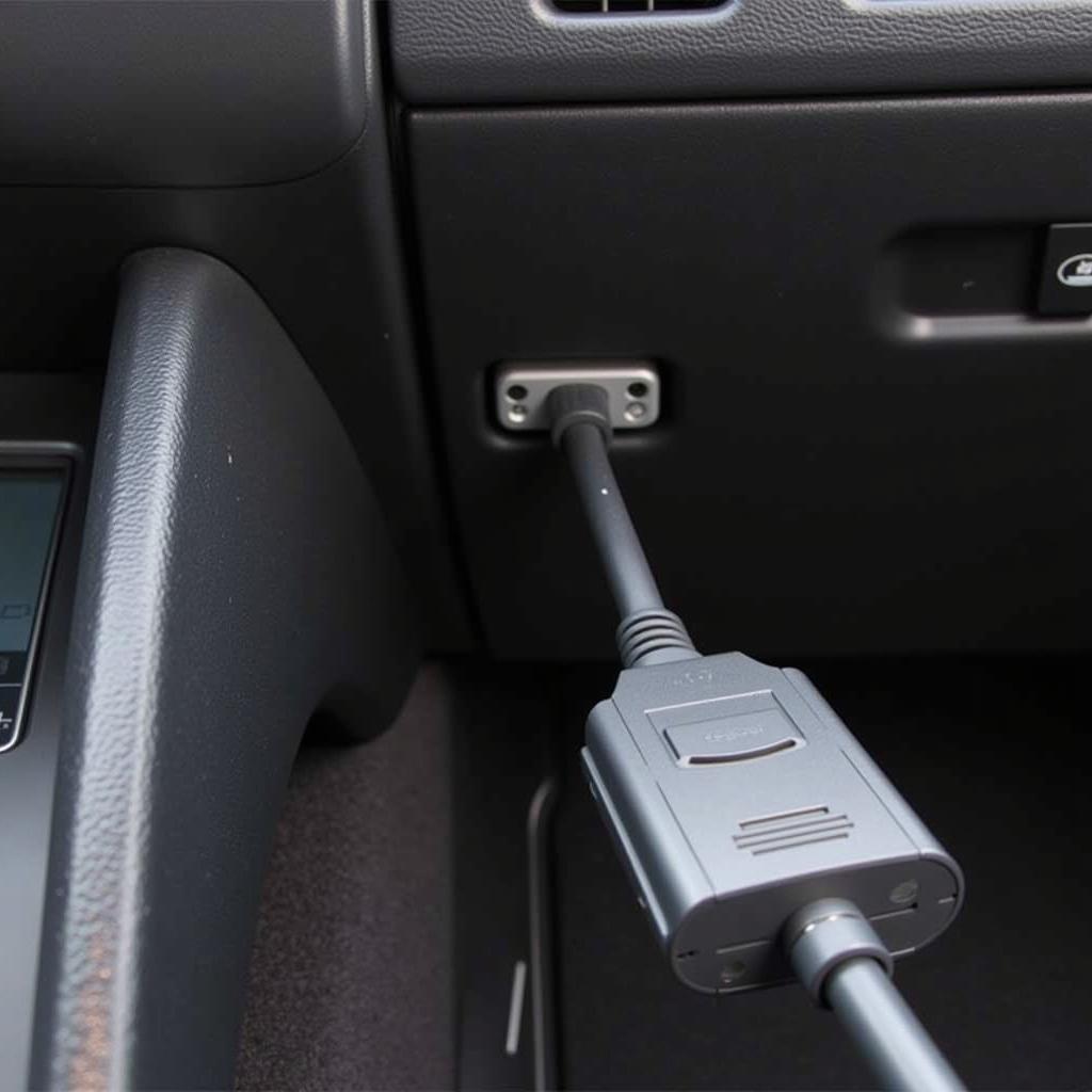 Connecting VCDS Cable to Car's OBD Port