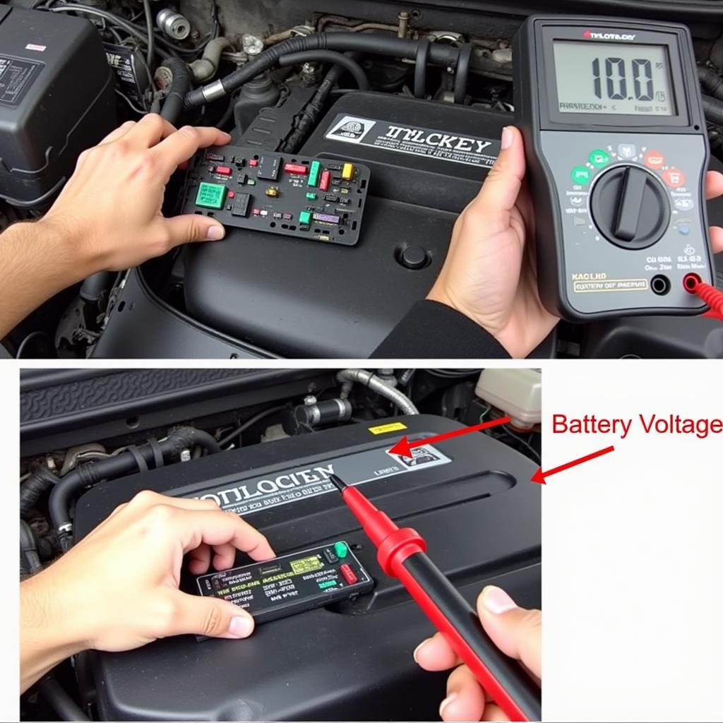 Checking Fuses and Battery Voltage in an Audi A4