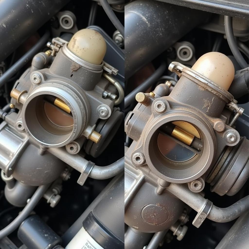 Clean Throttle Body After Cleaning: Image of a clean throttle body after carbon removal, illustrating the importance of cleaning before performing the adaptation reset.