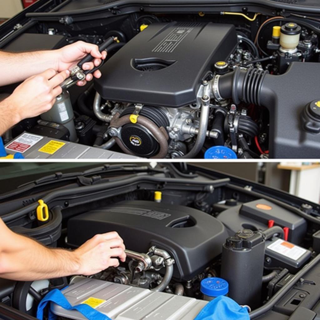 Cleaning the Intake Manifold to Resolve P2015 Code