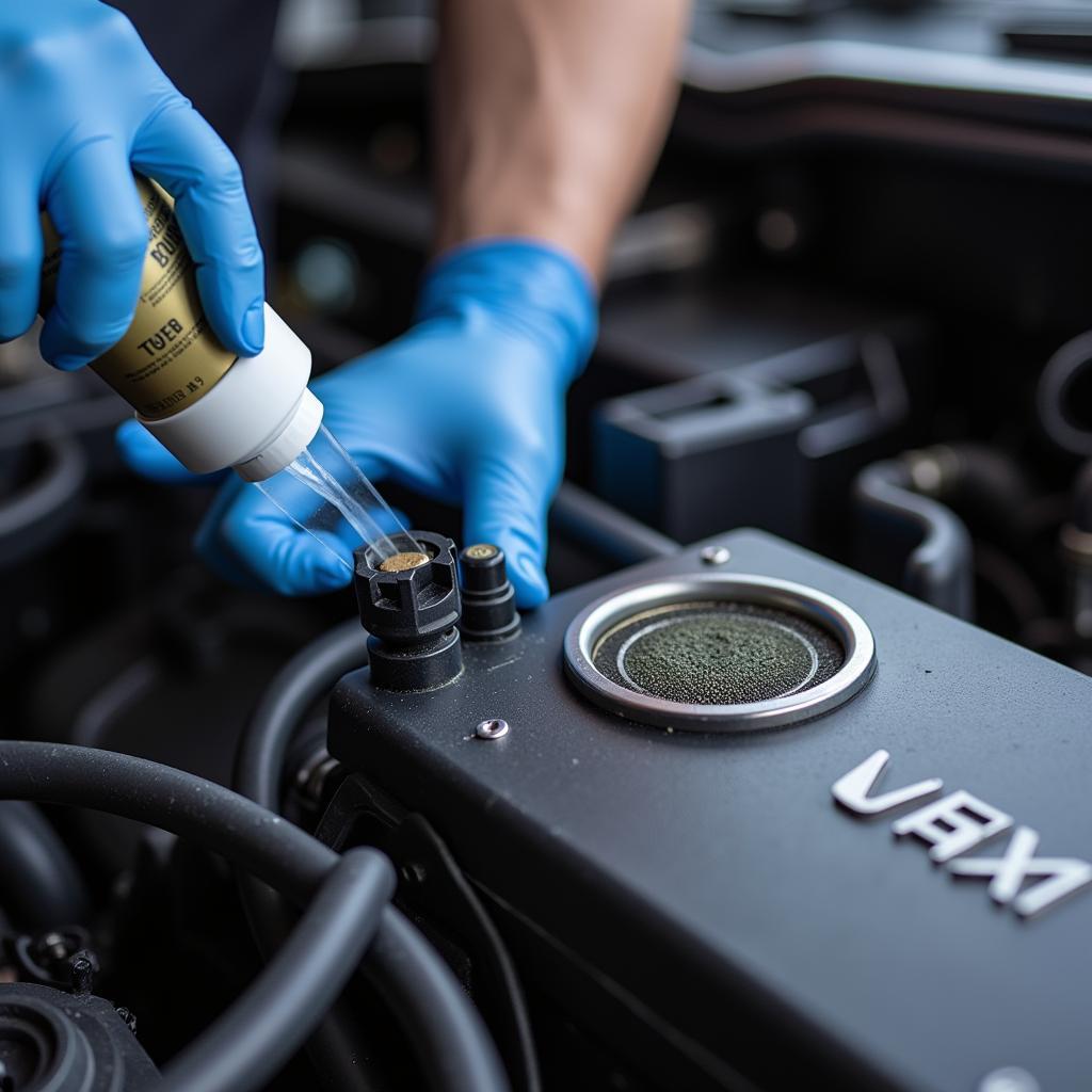 Cleaning the MAF Sensor with Specialized Cleaner