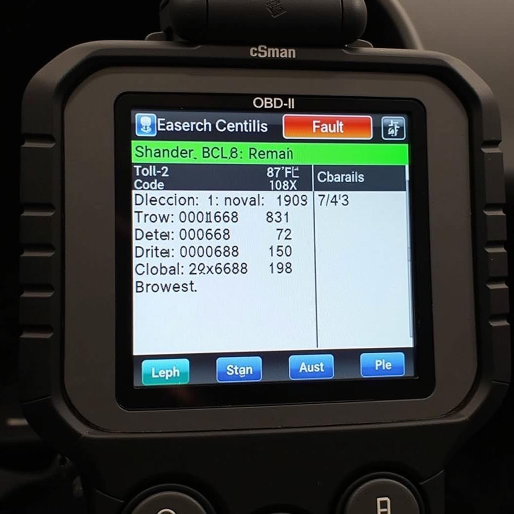 Cleared Fault Code on an OBD-II Scanner.