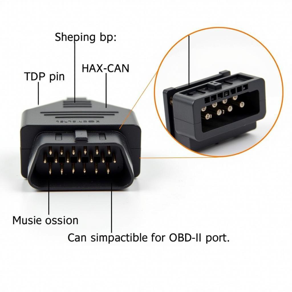 Close-Up View of Ross-Tech HEX-USB CAN Connector