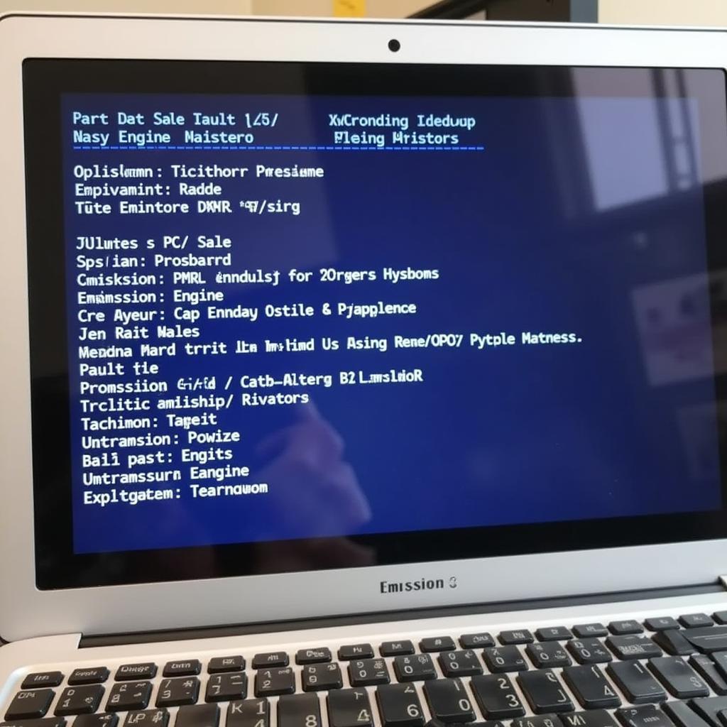 Common VCDS Lite fault codes displayed on a laptop screen