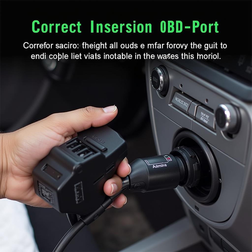 Connecting VAG-COM Cable to OBD2 Port