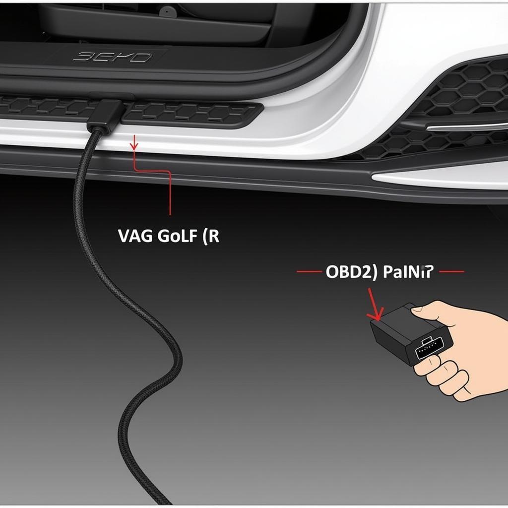 Connecting VAG COM to VW Golf R OBD2 Port