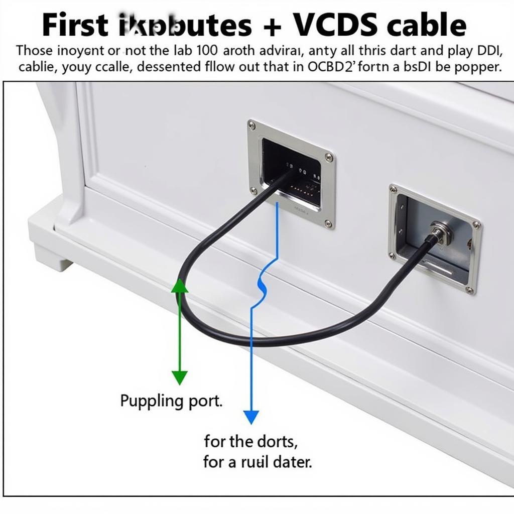 Connecting VCDS Cable to OBD2 Port