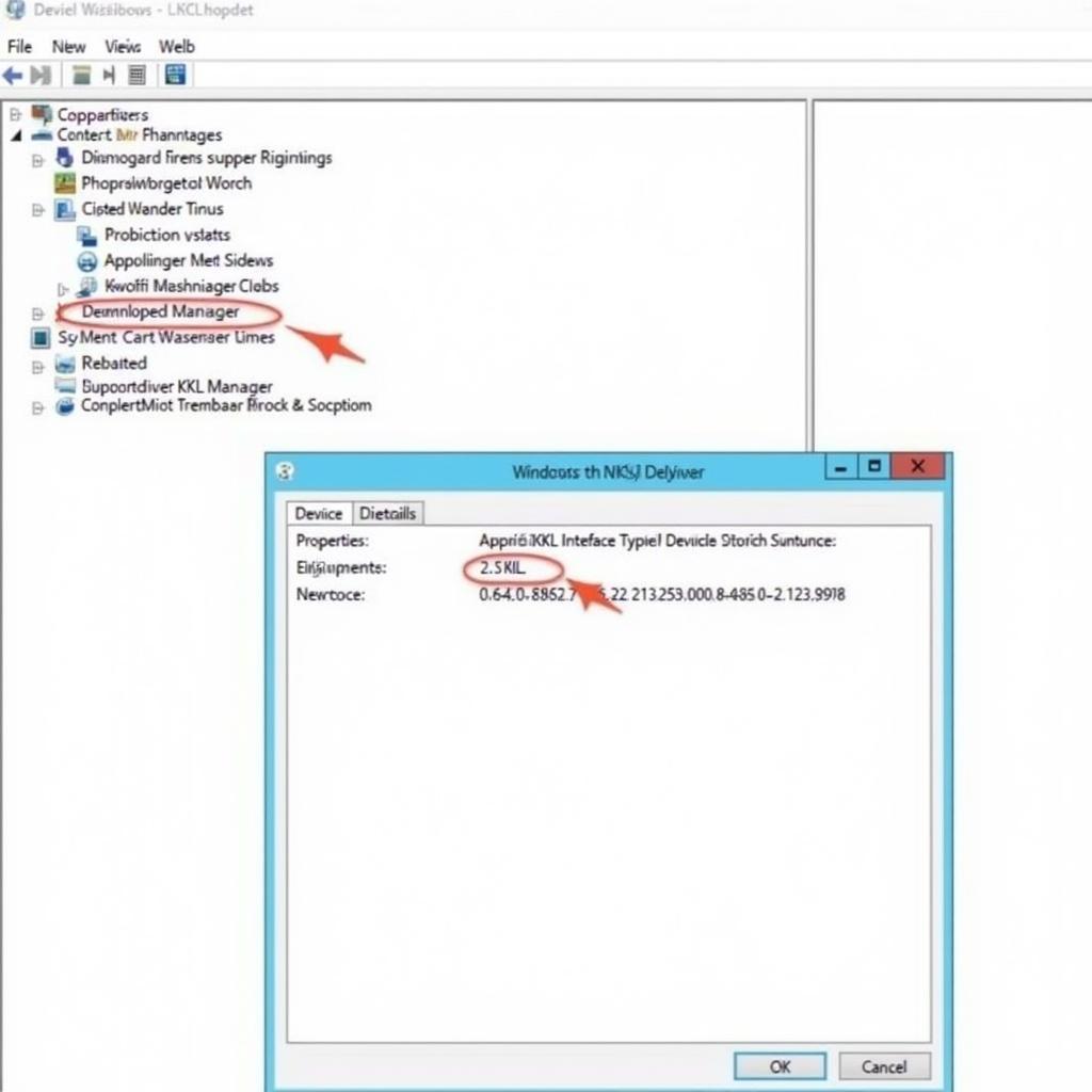 Device Manager Displaying KKL Interface