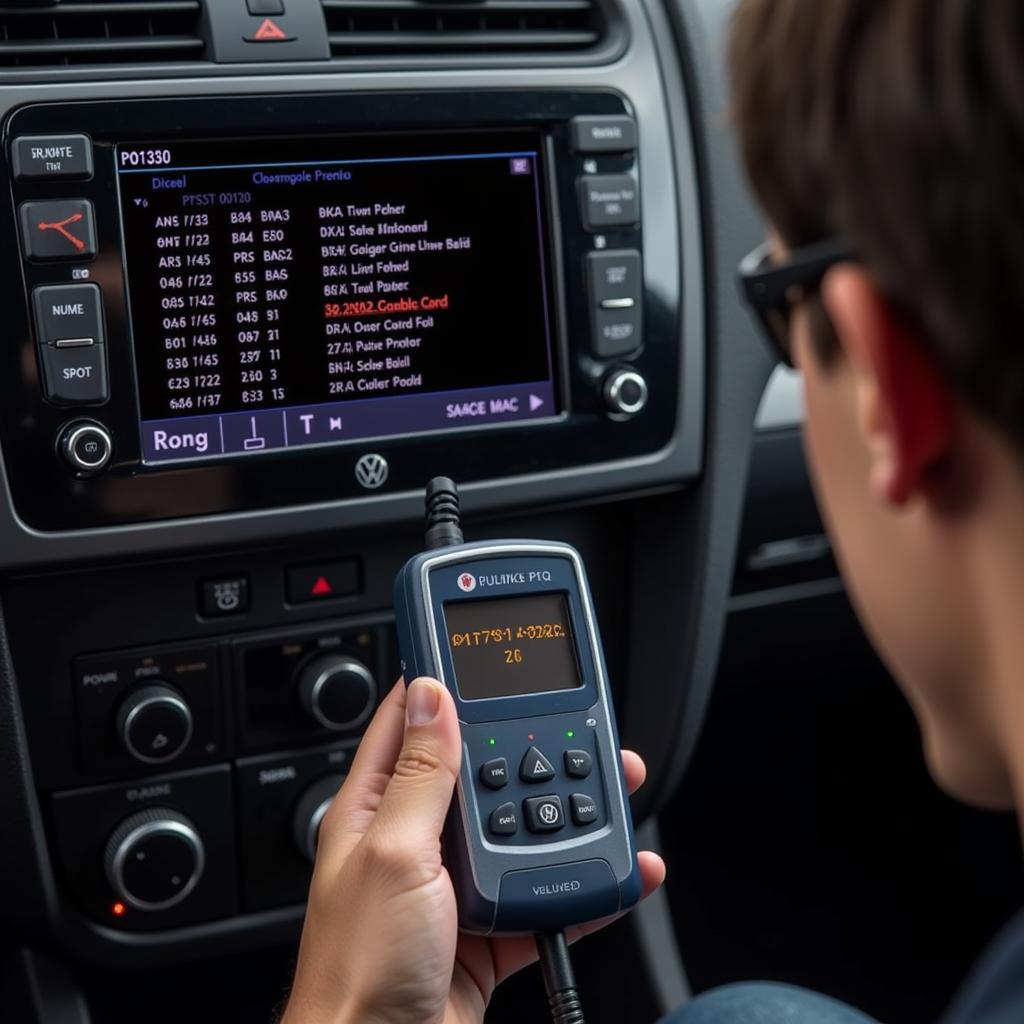 Diagnosing P0130 VW Code with OBD-II Scanner