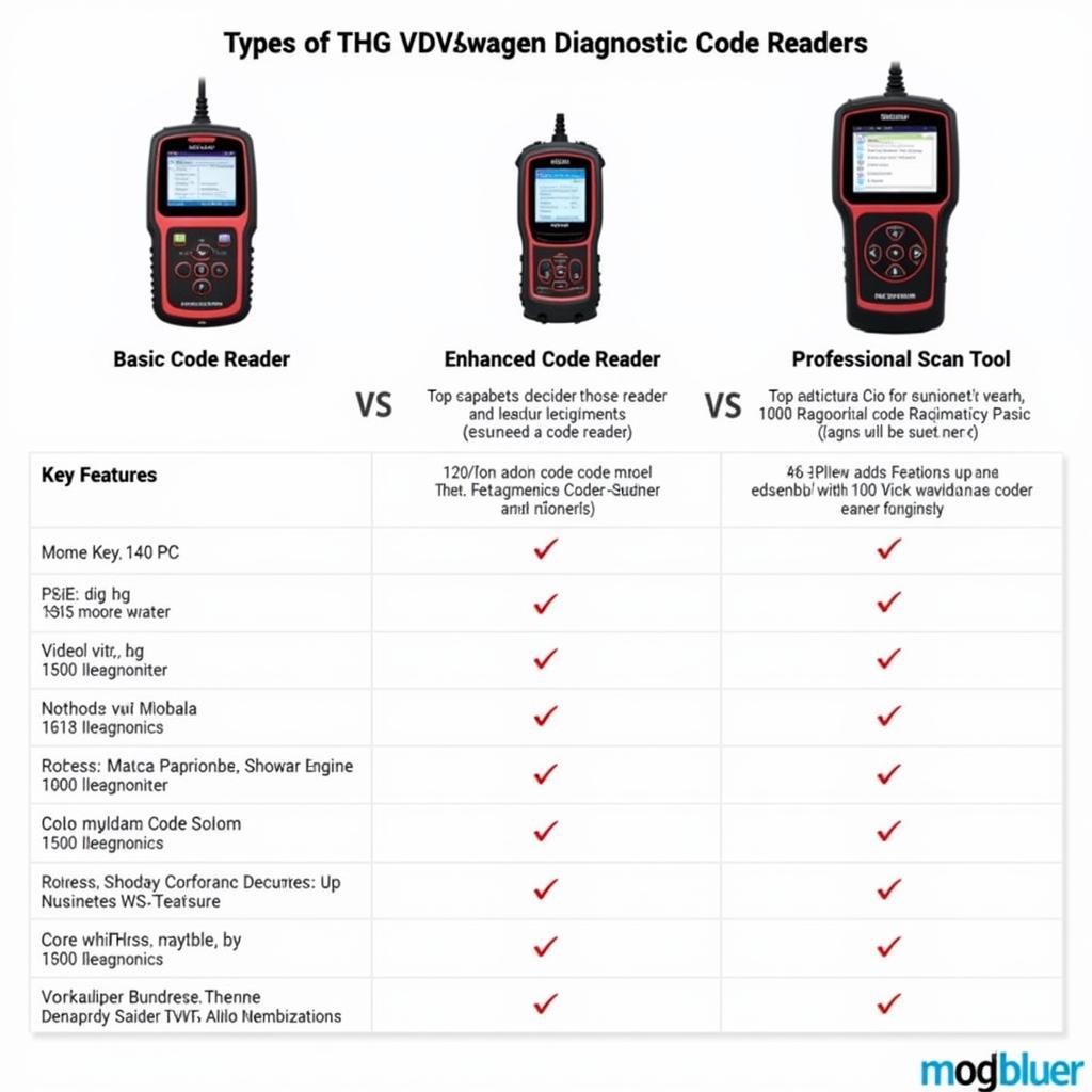 Various Types of VW Code Readers Compared