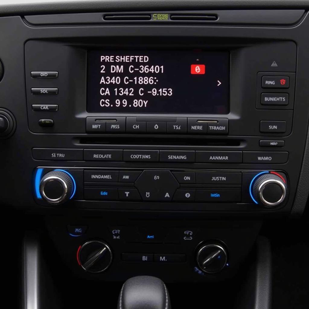 Entering Audi Radio Code Using Preset Buttons