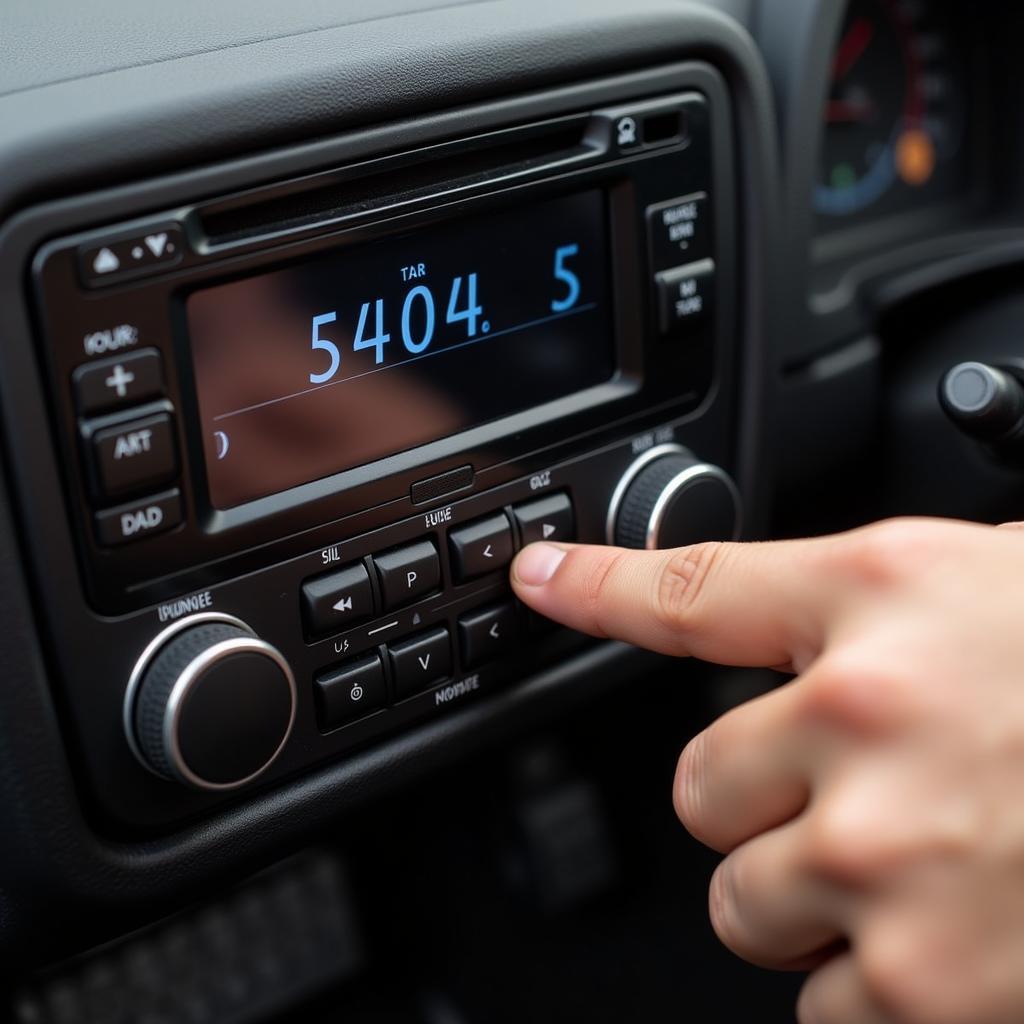 Entering VW Beta Radio Code Using Preset Buttons