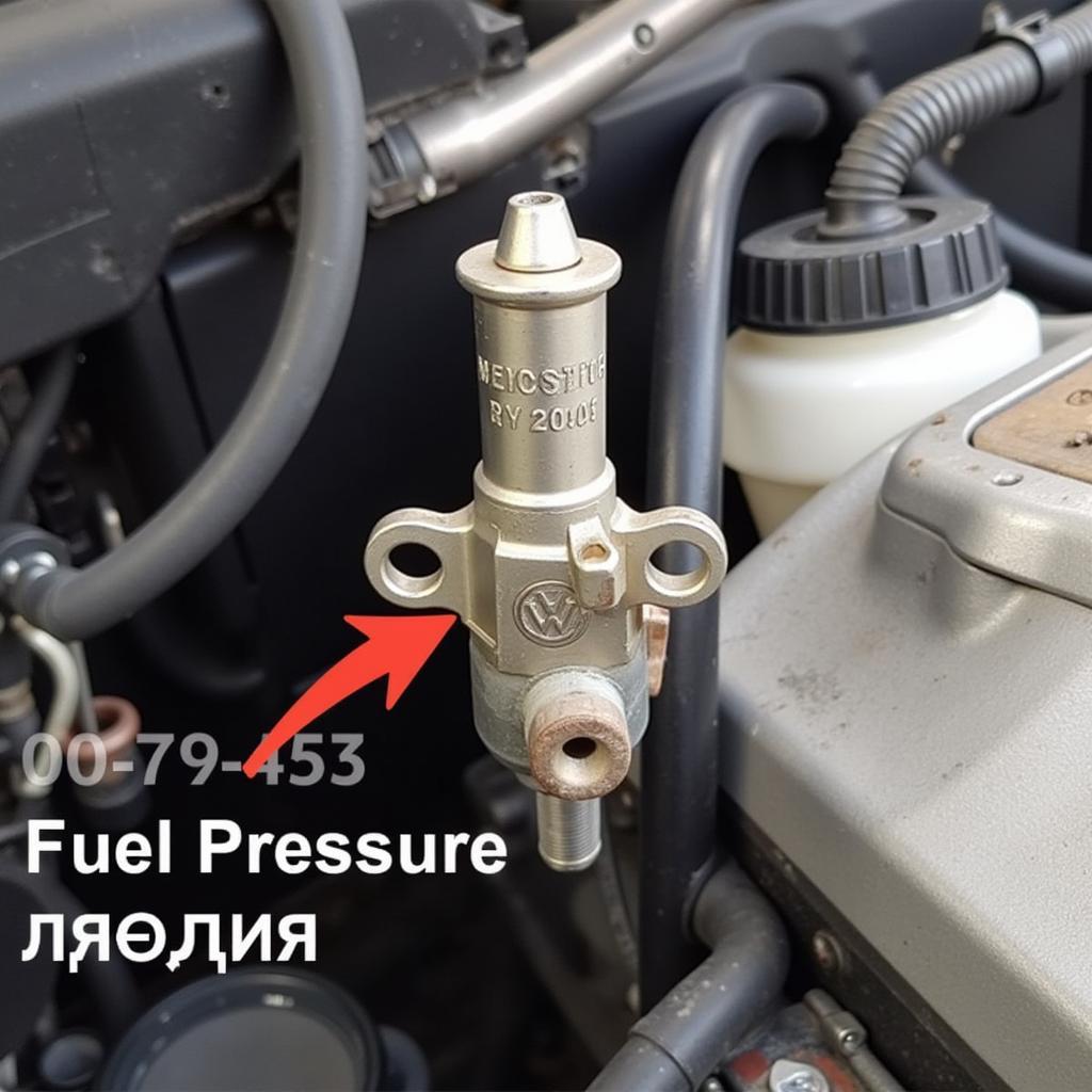 Fuel Pressure Regulator in a 2007 VW Jetta Showing 00453 Code