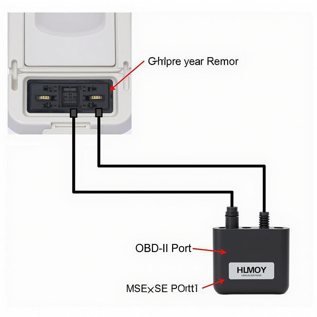 GM MDI Diagnostic Interface Connected to a Car