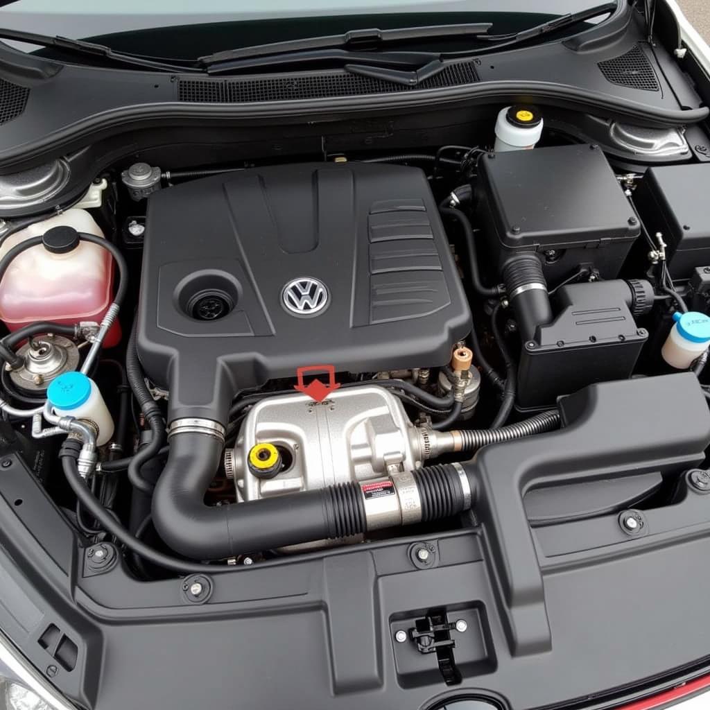 GTI MK7 Coolant Blocking Valve Location Diagram