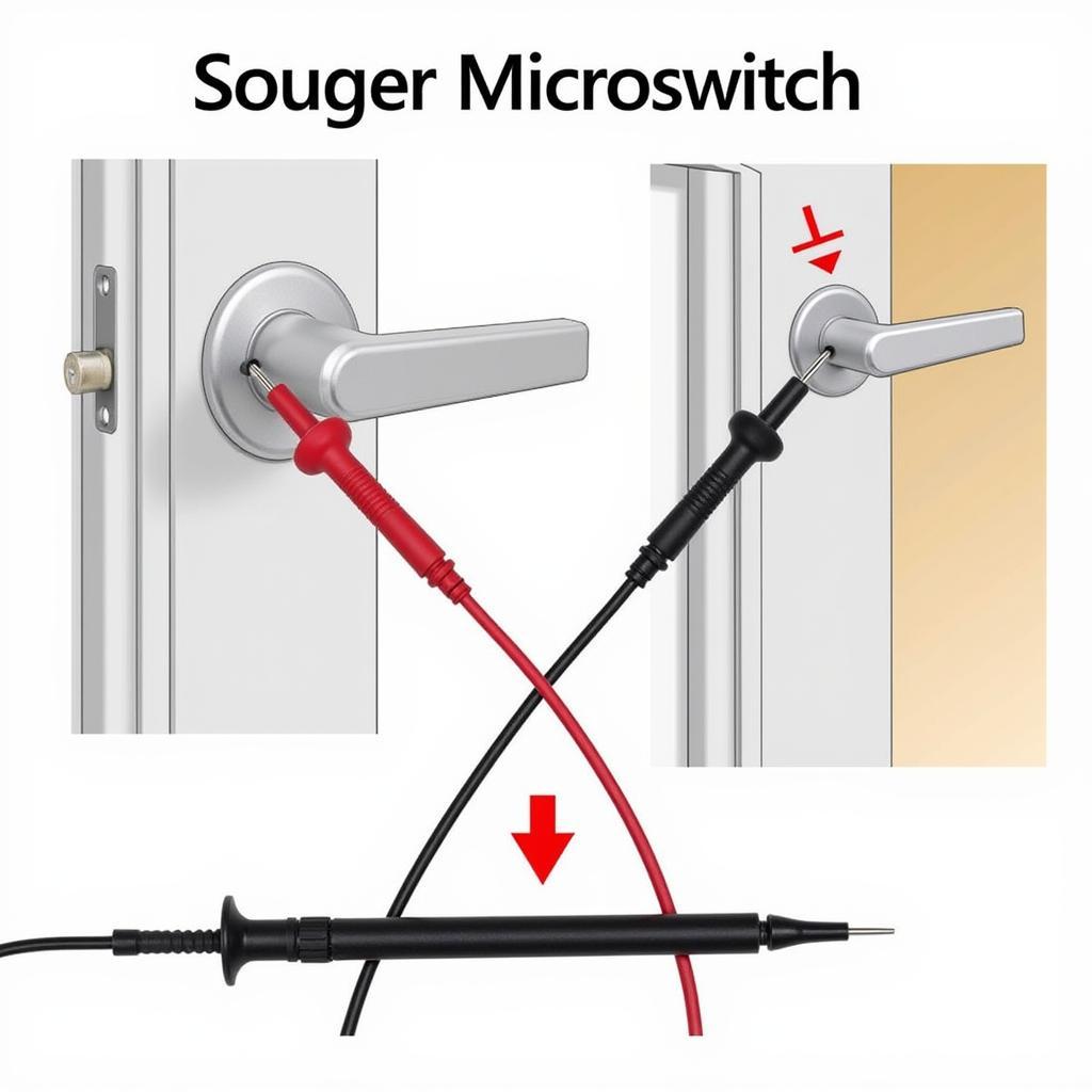 Testing a Jetta Door Lock Microswitch with a Multimeter