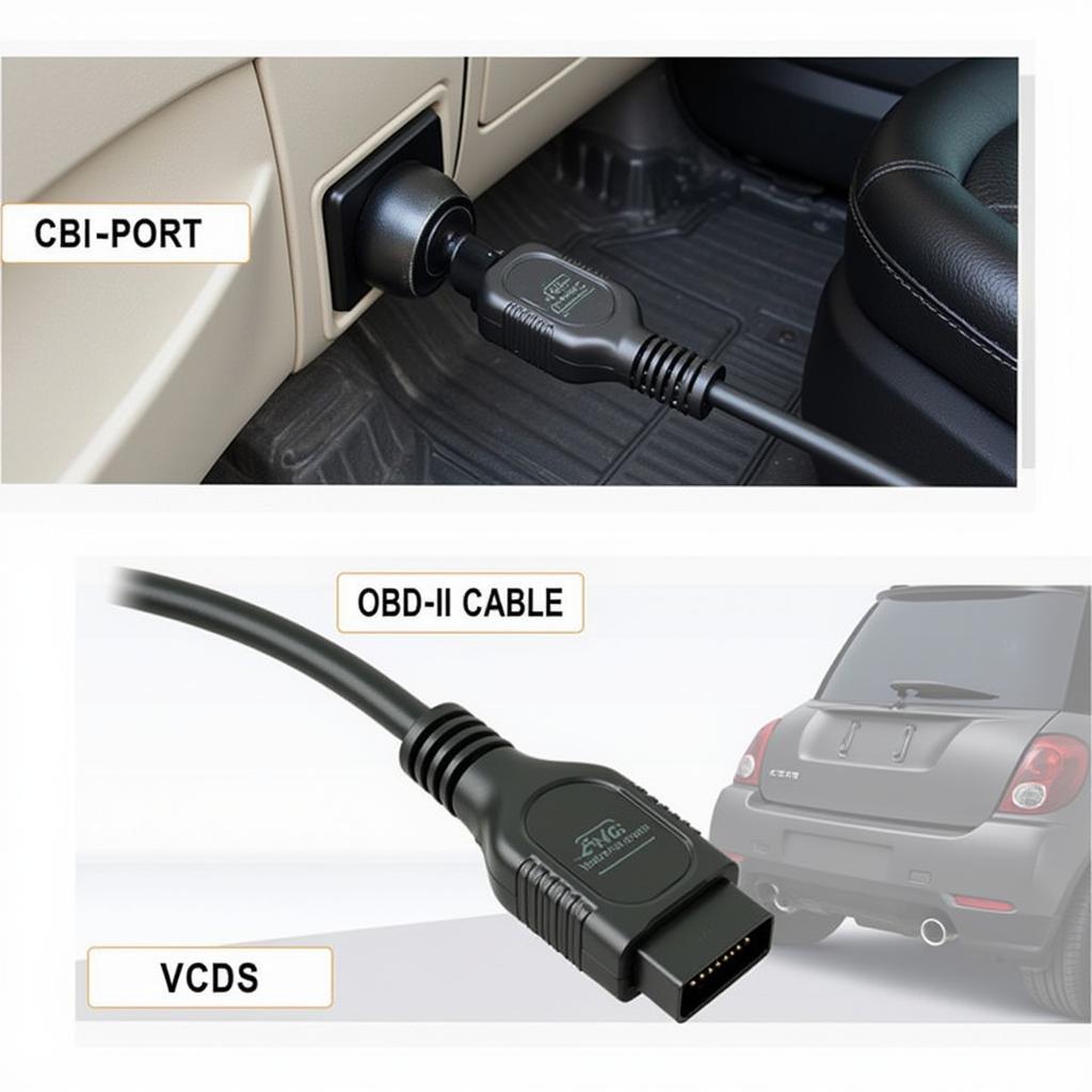 Micro-CAN VCDS connected to OBD2 port