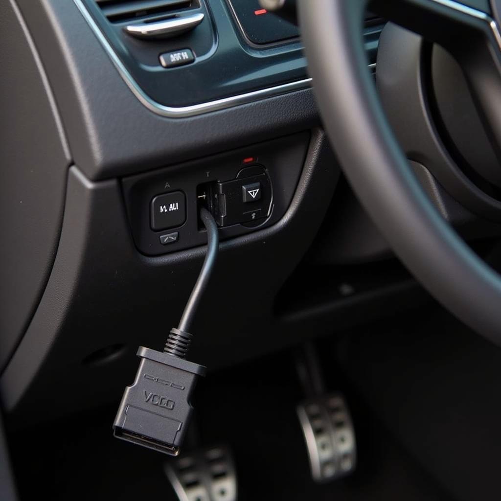 Connecting VCDS Cable to MK2 Tiguan OBD-II Port