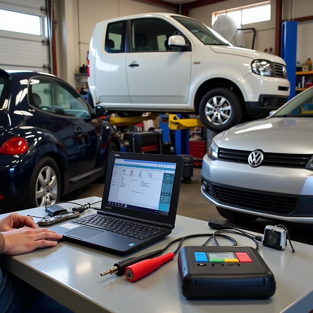 Modern auto repair shop specializing in VW in Creston