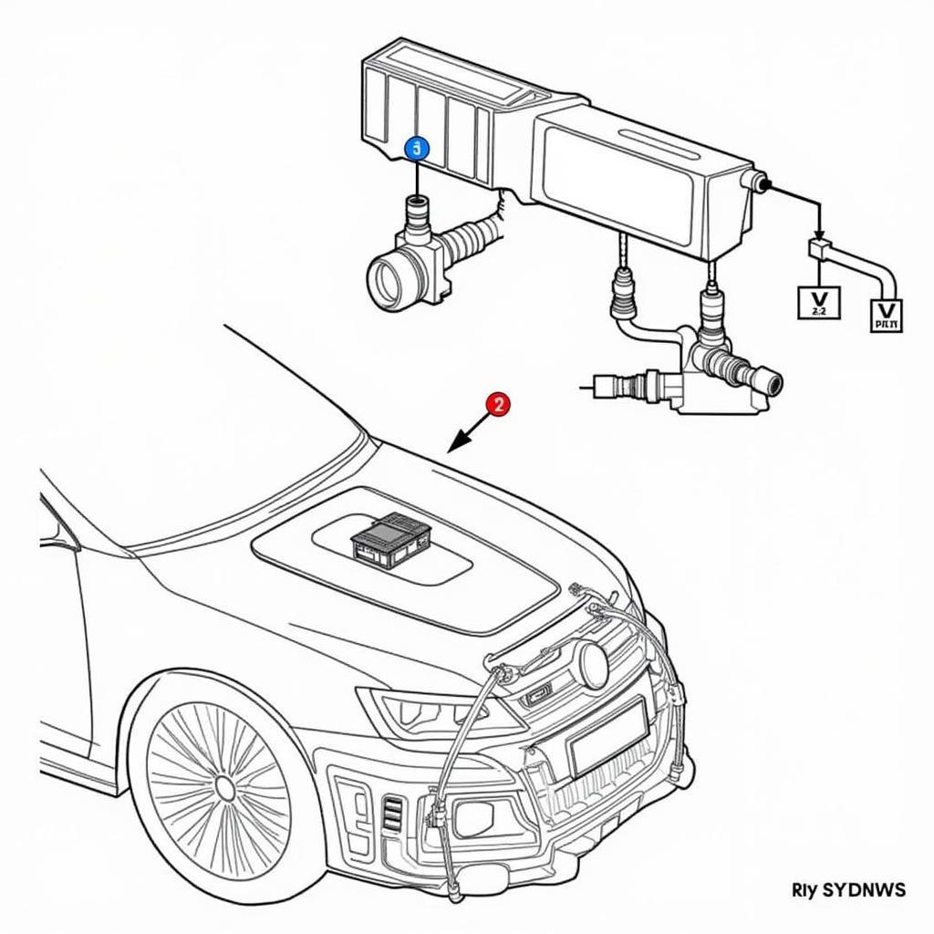 VW Jetta 2.5 Coolant Temperature Sensor Location and Wiring Diagram