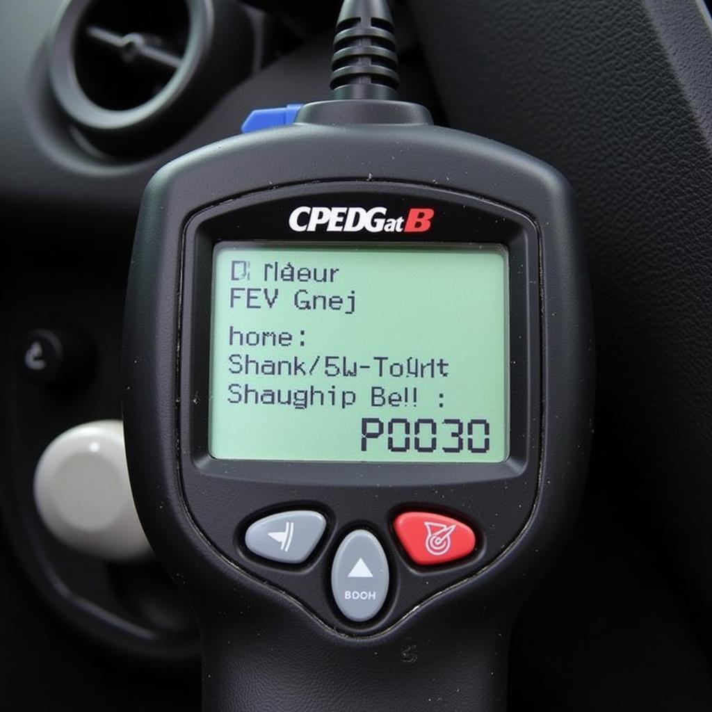 OBD2 Scanner Reading P0030 Code on VW Beetle