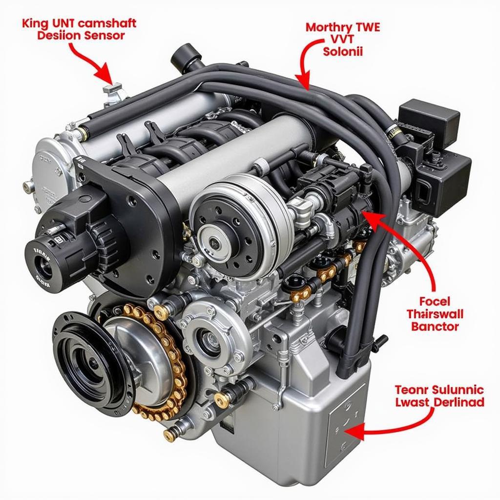 VW GTI Engine Showing Bank 1 Components