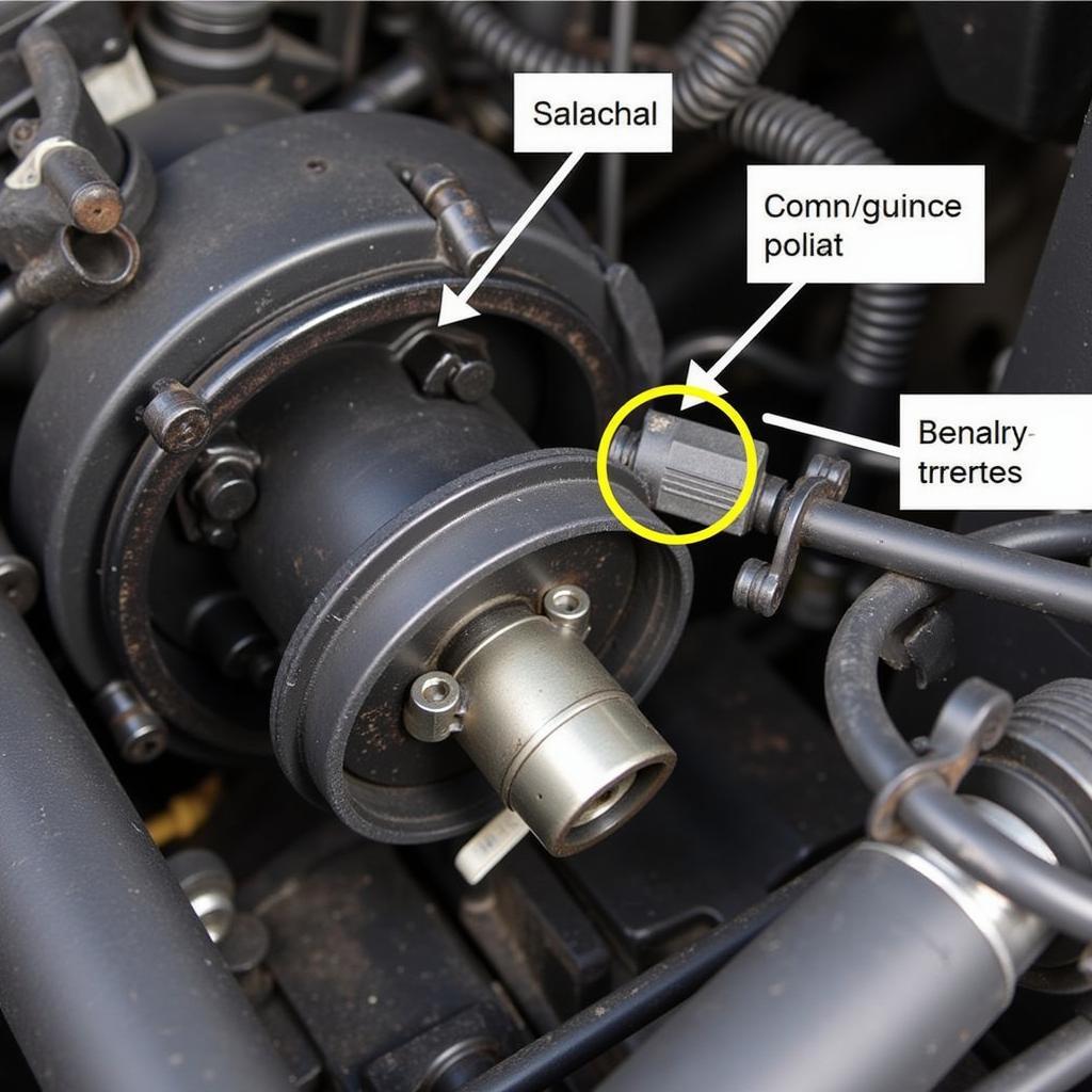 Location of the Camshaft Position Sensor on a VW Engine