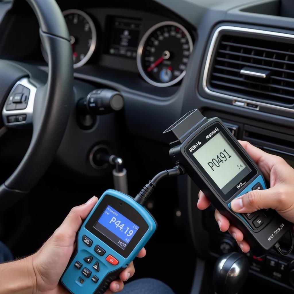 Using an OBD-II Scanner to Diagnose the P0491 Code