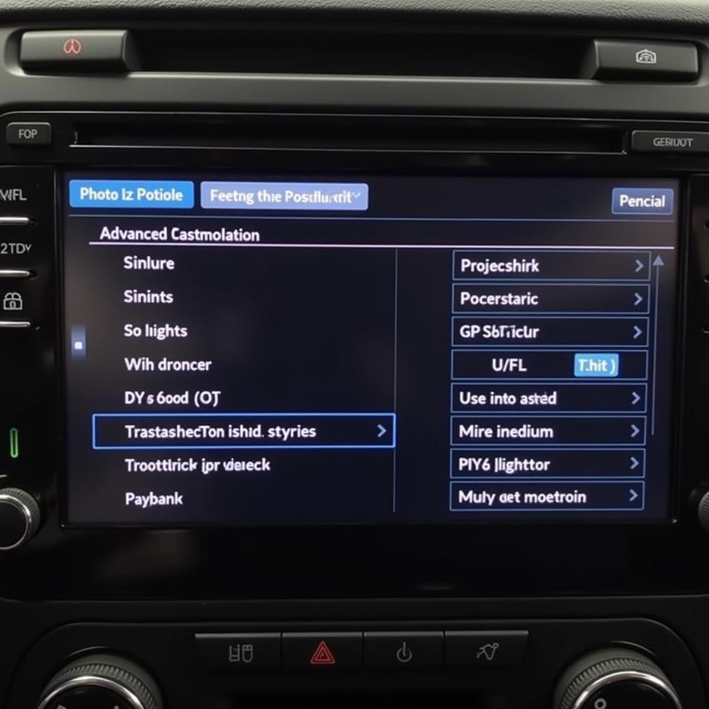 Polo GTI VAG-COM Advanced Settings Screen