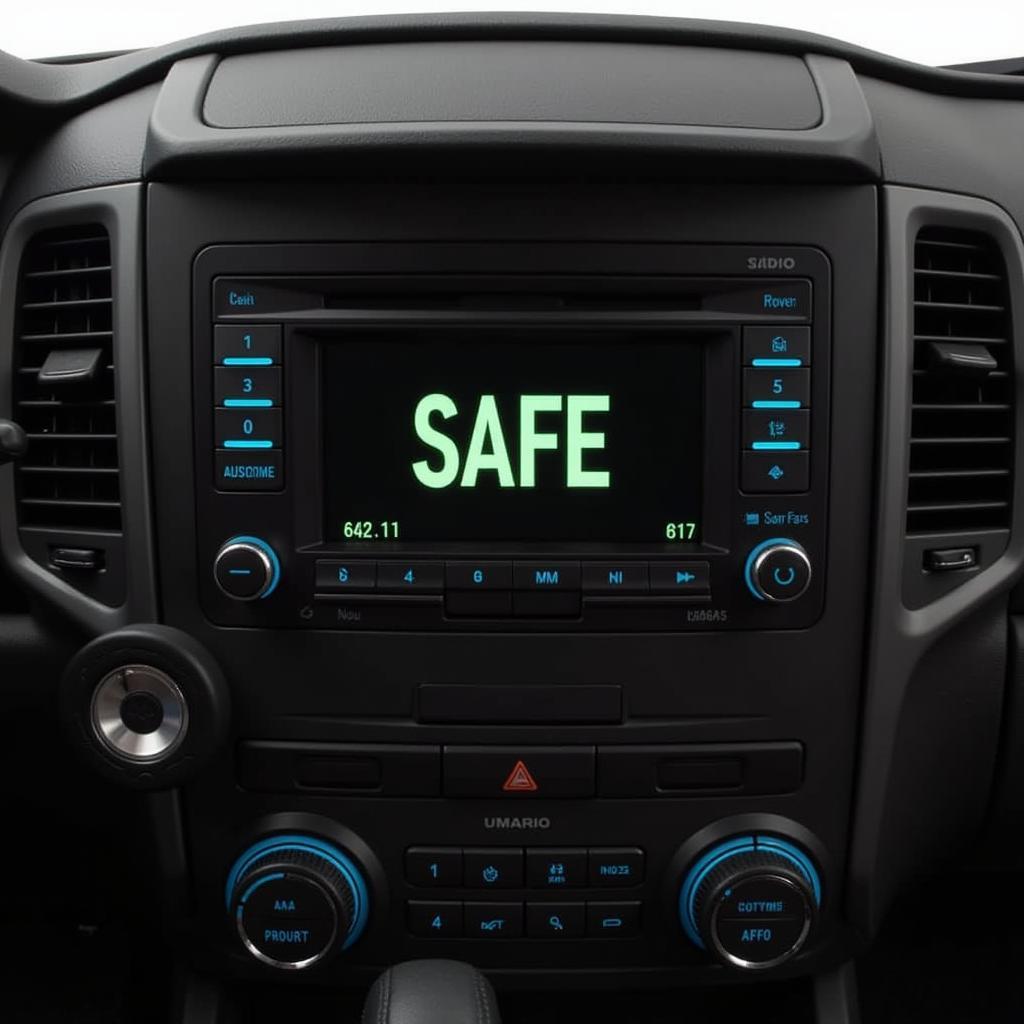 VW RCD 310 Radio Display Showing SAFE Mode