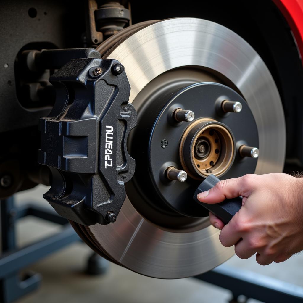 Retracting the Brake Caliper Piston on an Audi A4