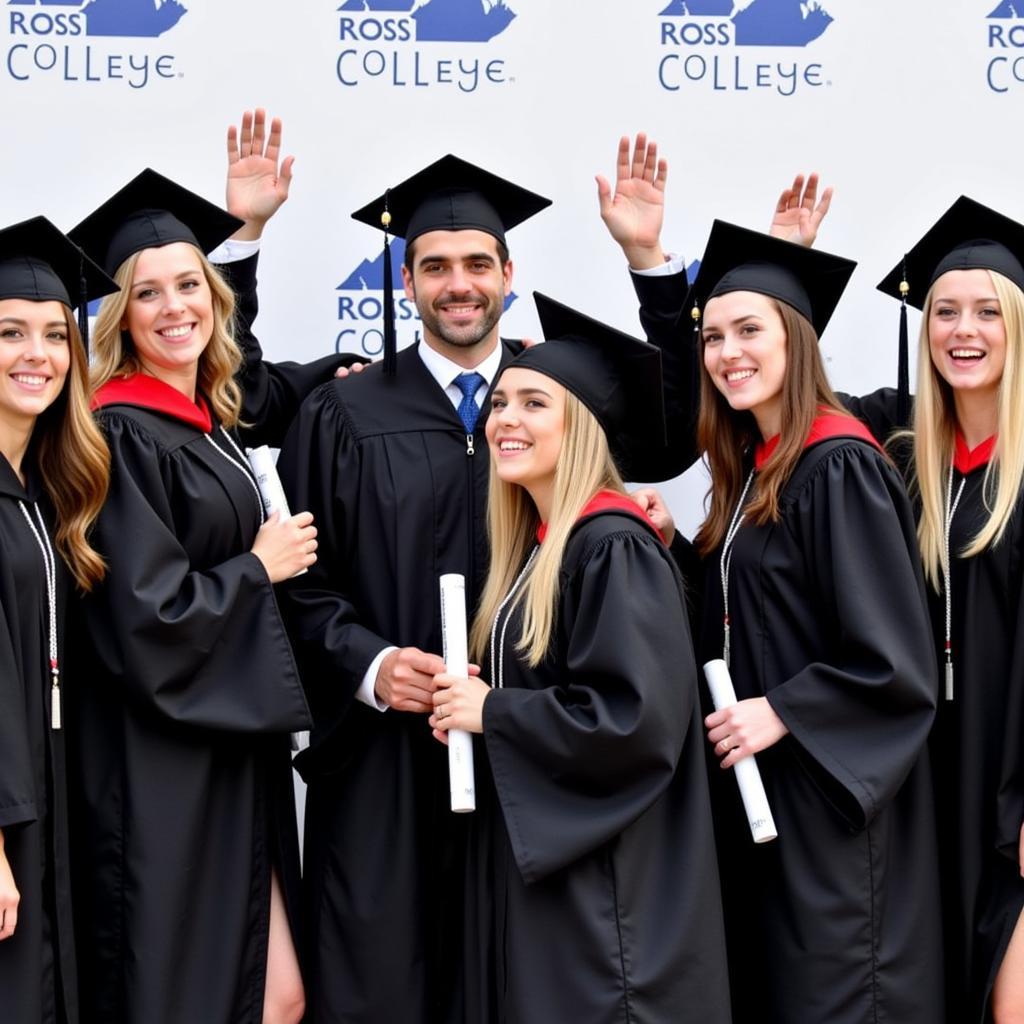 Ross College Vet Tech Graduation: Graduates celebrating their achievements at the commencement ceremony.